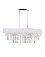 Franca 8 Light Oversized Linear Chandelier by CWI - 5523P38C-131338