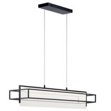 Vega 1 LED Light Modern Linear Chandelier by Elan - 84051
