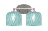 Capri 2 Light Bath Bar 9 Inch Tall and 15 Inch Length by Toltec - 5912-46-1