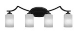 Zilo 4 Light Steel Vanity Light 30 Inch Length by Toltec - 554-30-105-7