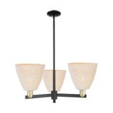 Bristol Natural 3 Light Stem Hung Chandelier 13 X 31 Inch by Innovations - 716-3CR-NBD-9