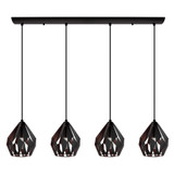 Carlton 3 4 Light Pendant 9.06 Inch Tall and 42.64 Inch Wide by Eglo - 202038
