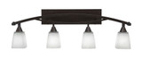 Bow 4 Light Vanity Light 37.5 Inch Length by Toltec - 174--1225-375