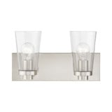 Larkspur Oak 2 Light Vanity Light 14 Inch Wide by Bailey Street Home - 218-BEL-1219579