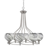 Capri 8 Light Large Chandelier by Toltec 908-BN-4100 - 908-BN-4100