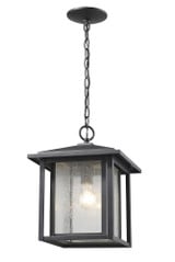 Aspen 1 Light Small Outdoor Pendant by Z-Lite - 554CHB