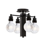 Edge 4 Light 13.75 Inch Wide Semi Flush Mount by Toltec - 1157-137513
