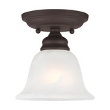 Essex 1 Light 6.25 Inch Wide Flush Mount by Livex - 1350