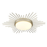 Kieran 16W 1 LED 18.25 Inch Wide Flush Mount by Golden - 9126-FM18