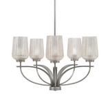 Cavella 5 Light Medium Chandelier by Toltec 3905-GP-4250 - 3905-GP-4250