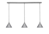 Any 3 Light Linear Pendant 37 Inch Length by Toltec - 36-7-625-37