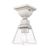 Mission 1 Light 5 Inch Wide Flush Mount by Livex - 45562