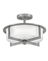 Baxley 15W 3 LED 15.25 Inch Wide Semi Flush Mount by Hinkley - 42033