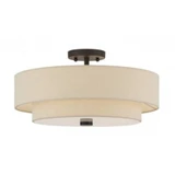 Bellingham 4 Light Large Semi Flush Mount 9 Inch and 18 Inch Wide by Livex - 58855