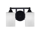 Paramount 2 Light Steel Vanity Light 12.25 Inch Length by Toltec - 3422-85-53