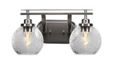 Odyssey 2 Light Vanity Light 16.75 Inch Length by Toltec - 2612-BN-4100