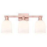Bella 3 Light Bath Vanity 11.25 Inch Tall and 24.5 Inch Wide by Innovations - 716-3W-G558-6