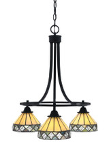 Paramount 3 Light Small Chandelier by Toltec 3413-3 - 3413-3