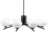 Kurve 8 Light Oversized Chandelier by Toltec 3708-MB-202 - 3708-MB-202