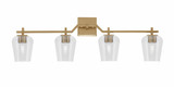 Corbin 4 Light Bath Bar 10.75 Inch Tall and 35.25 Inch Length by Toltec - 2314-1075-3525