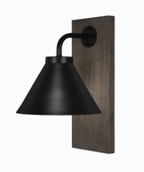 Oxbridge 1 Light Down Metal Shade Wall Sconce 7 Inch Wide by Toltec - OX1_1771_WSMB7_MS