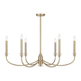 Coventry 6 Light Chandelier 13.75 Inch Tall and 40 Inch Wide by Savoy House - 1-1500-6