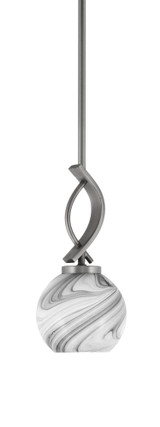 Cavella 1 Light Mini Pendant 12 Inch Tall by Toltec - 3901-41