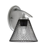 Kurve 1 Light Wall Sconce 9 Inch Tall by Toltec - 3720-GP-202