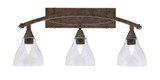 Bow 3 Light Vanity Light 28 Inch Length by Toltec - 173-125-47