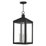 Nyack 3 Light Small Outdoor Pendant 24 Inch Tall by Livex - 2058