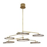Shuffle 6 Light Large Chandelier by Visual Comfort Modern - CDCH17327