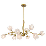 Walker 10W 12 LED Chandelier 17.75 Inch Tall and 40 Inch Wide by Quoizel - WALK5040