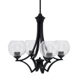 Zilo 4 Light Medium Chandelier by Toltec 564-GP-4100 - 564-GP-4100