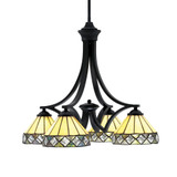 Zilo 4 Light Medium Chandelier by Toltec 568-DG-9355 - 568-DG-9355