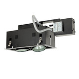 Two Light Double Gimbal Linear Recessed Low Voltage Fixture by Jesco  - MGRA175BB