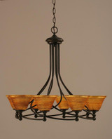 Capri 8 Light Large Chandelier by Toltec 908-282526 - 908-282526