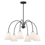 6 Light Large Chandelier by Meridian M100138 - M100138