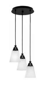 Array 3 Light Small Pendant 10.75 Inch Wide by Toltec - 1818-MB-10.75