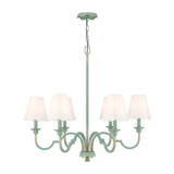 Cheshire 6 Light Chandelier 28.38 Inch Tall and 31.25 Inch Wide by Golden - 7008-6