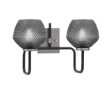 Sandia 2 Light Bath Vanity 10 Inch Tall and 16.5 Inch Length by Toltec - 6222-10-462