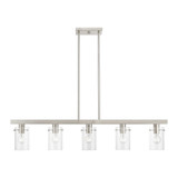 Munich 5 Light Modern Linear Chandelier by Livex - 46155