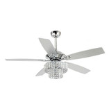 Howell 5 Blade Crystal Ceiling Fan with Light Kit 52 Inch by Parrot Uncle - F6215