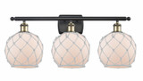 Farmhouse Rope 3 Light Vanity Light 26 Inch Wide by Innovations - 516-3W-G121-8R