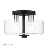 Whitworth 2 Light 12.25 Inch Wide Semi Flush Mount by Livex - 46122