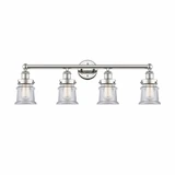 Canton 4 Light Industrial Bell Vanity Light 33.25 Inch Wide by Innovations - 616-4W-CA