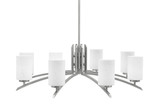 Kurve 8 Light Large Chandelier by Toltec 3708-GP-35 - 3708-GP-35