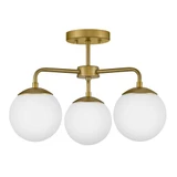 Julep 15W 3 LED 20 Inch Wide Semi Flush Mount by Lark - 84203