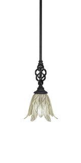 Elegante 1 Light Small Pendant 11.25 Inch Tall by Toltec - 80-7-1125