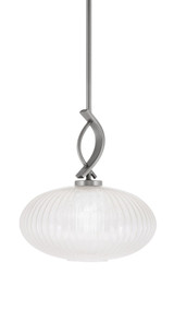 Cavella 1 Light Medium Pendant 13.5 Inch Tall by Toltec - 3901-4658