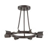 Dakota 8 Light 15 Inch Wide Flush Mount by Crystorama - 9043